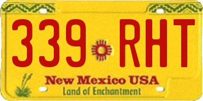 NM license plate 339RHT