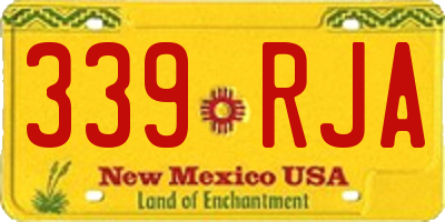 NM license plate 339RJA