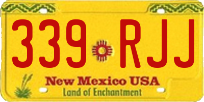 NM license plate 339RJJ