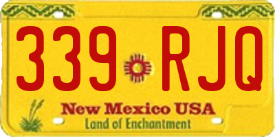 NM license plate 339RJQ