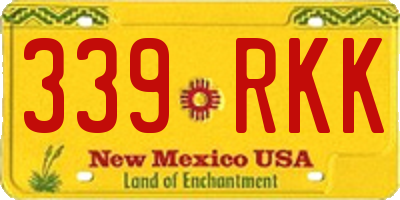 NM license plate 339RKK