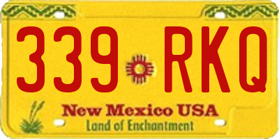 NM license plate 339RKQ
