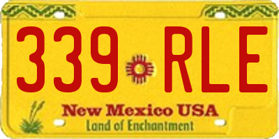NM license plate 339RLE