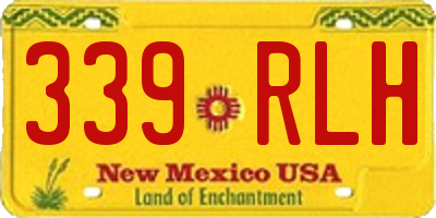 NM license plate 339RLH
