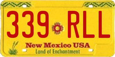 NM license plate 339RLL