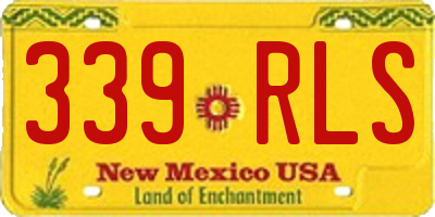 NM license plate 339RLS