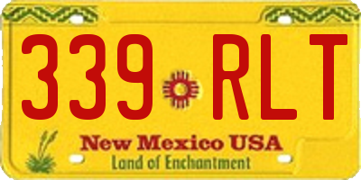 NM license plate 339RLT