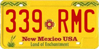 NM license plate 339RMC