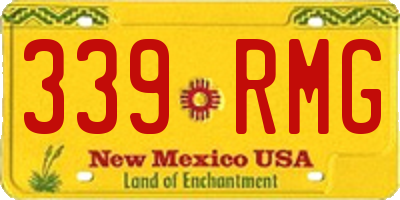 NM license plate 339RMG