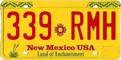 NM license plate 339RMH
