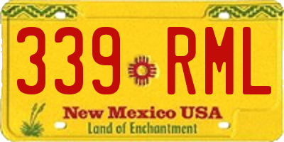 NM license plate 339RML