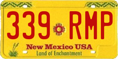 NM license plate 339RMP