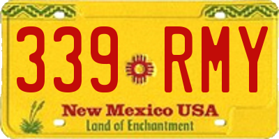 NM license plate 339RMY