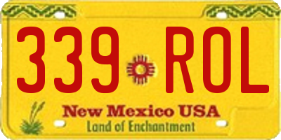 NM license plate 339ROL