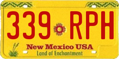 NM license plate 339RPH