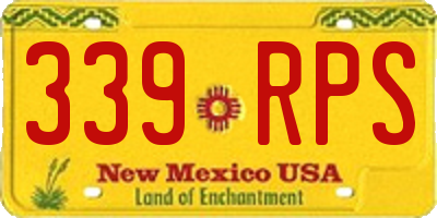 NM license plate 339RPS
