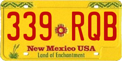NM license plate 339RQB