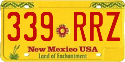 NM license plate 339RRZ