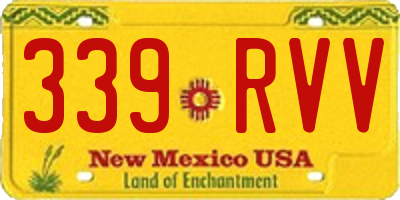 NM license plate 339RVV