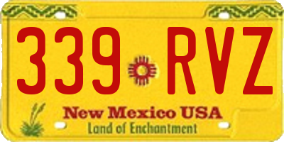 NM license plate 339RVZ