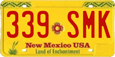NM license plate 339SMK