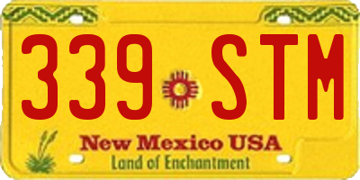 NM license plate 339STM
