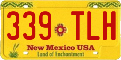 NM license plate 339TLH