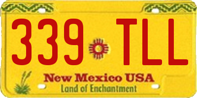 NM license plate 339TLL
