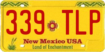 NM license plate 339TLP