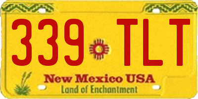 NM license plate 339TLT