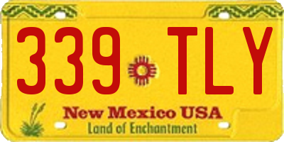 NM license plate 339TLY