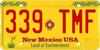 NM license plate 339TMF