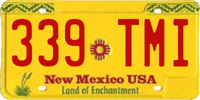 NM license plate 339TMI