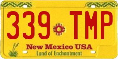NM license plate 339TMP