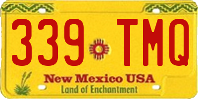 NM license plate 339TMQ