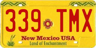 NM license plate 339TMX