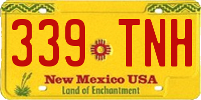 NM license plate 339TNH