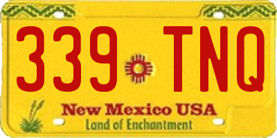 NM license plate 339TNQ