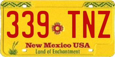NM license plate 339TNZ