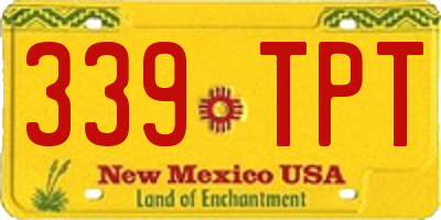 NM license plate 339TPT