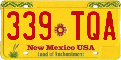 NM license plate 339TQA