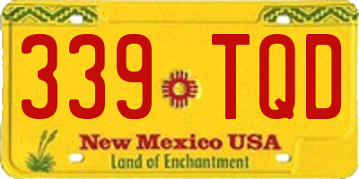 NM license plate 339TQD