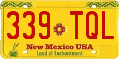 NM license plate 339TQL
