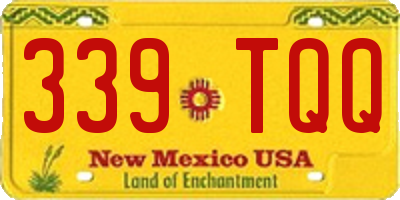 NM license plate 339TQQ