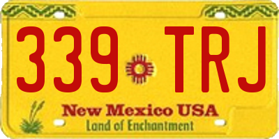 NM license plate 339TRJ