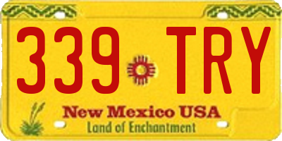 NM license plate 339TRY