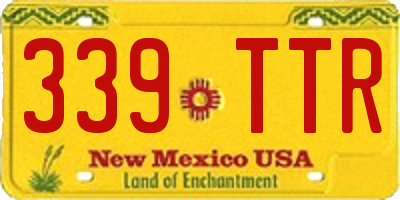 NM license plate 339TTR