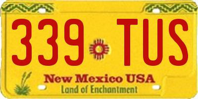 NM license plate 339TUS