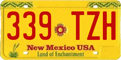 NM license plate 339TZH