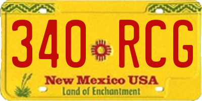 NM license plate 340RCG